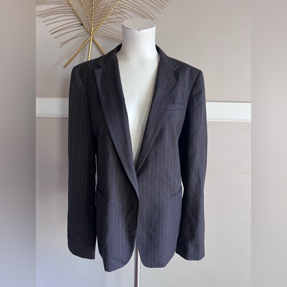 Dkny Jackets & Blazers - DKNY Dark Gray Pinstripe Blazer Size 12